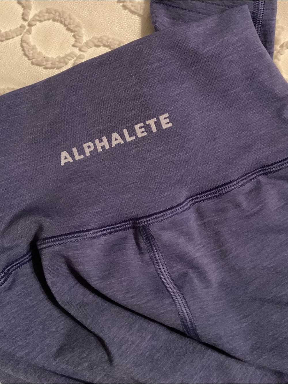 Alphalete Heathered Blue Seamless Leggings